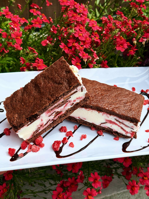 Raspberry Ice Cream Sandwich