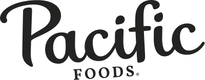 Pacific Foods logo in black script and serif text on a white background.